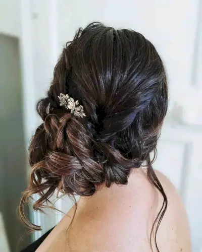 Mid-Length Side-Swept Bun