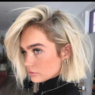 Comb over bob haircut