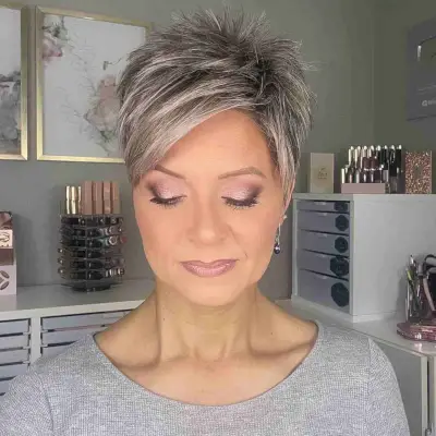 Beautiful Spiky Pixie Cut
