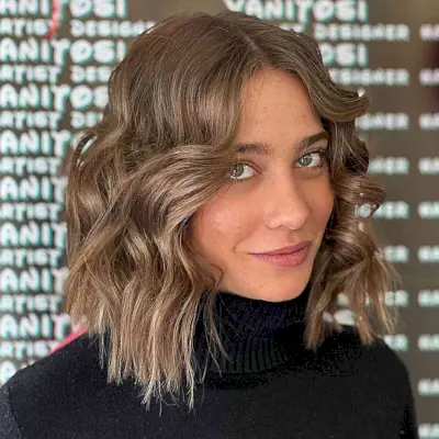 Two-Toned Long Bob with Depth Sides