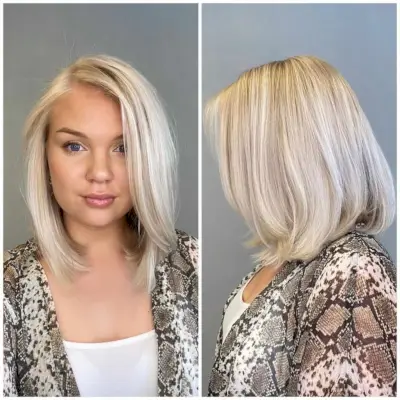 Silky Blonde Hairstyle
