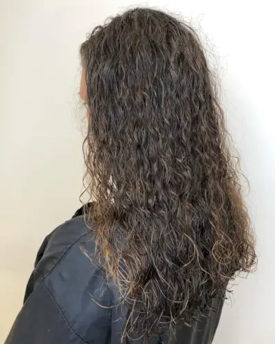 piggyback spiral perm on straight hair