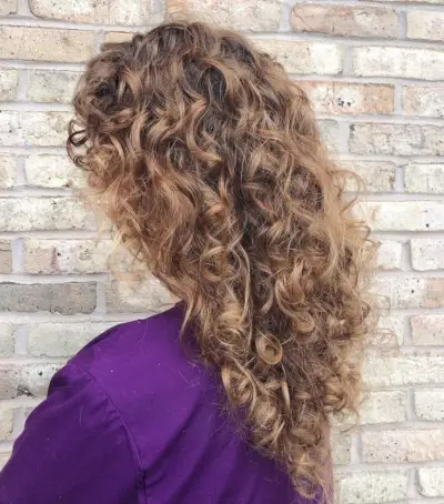 Big Loose Spiral Perm Curls for Thick Hair