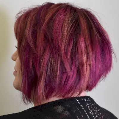 Vivid Short Hair with Crimp