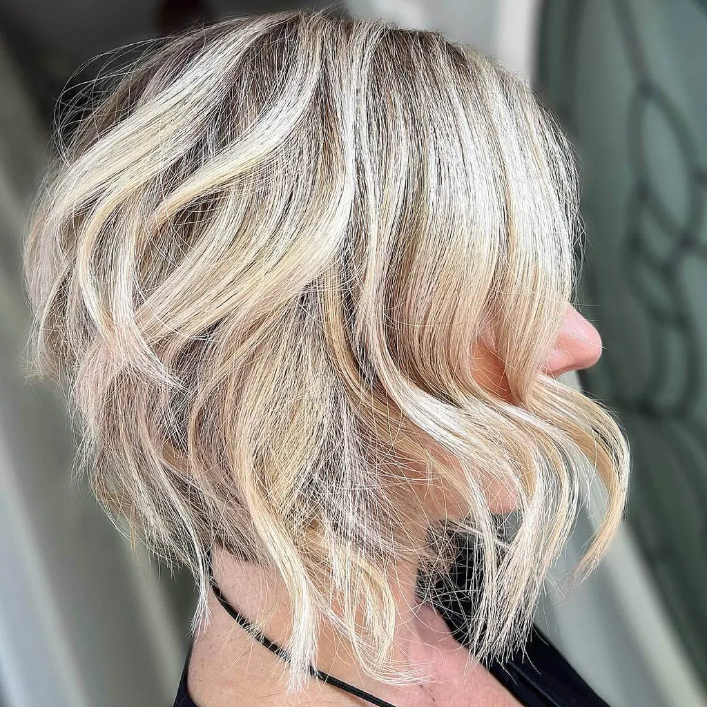 Coupe Bob superposée sans effort' title=