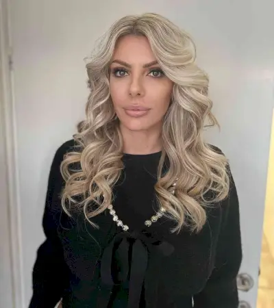 Middle-Parted Medium to Long Ash Blonde Hair