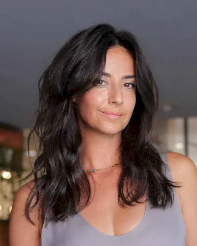 lovely middle parted layers