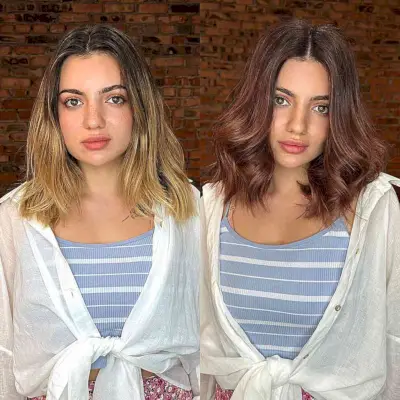 Adorable Brunette Hair with a Middle Part