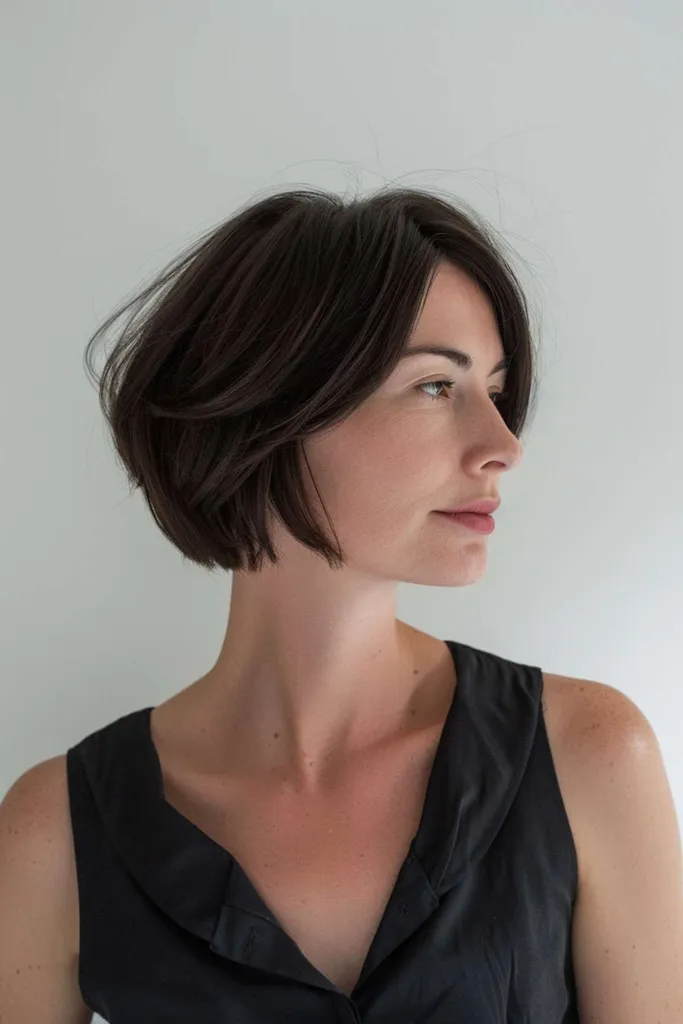 Feathered Sahag cut z nežnimi plastmi za fine do srednje lase.' title=