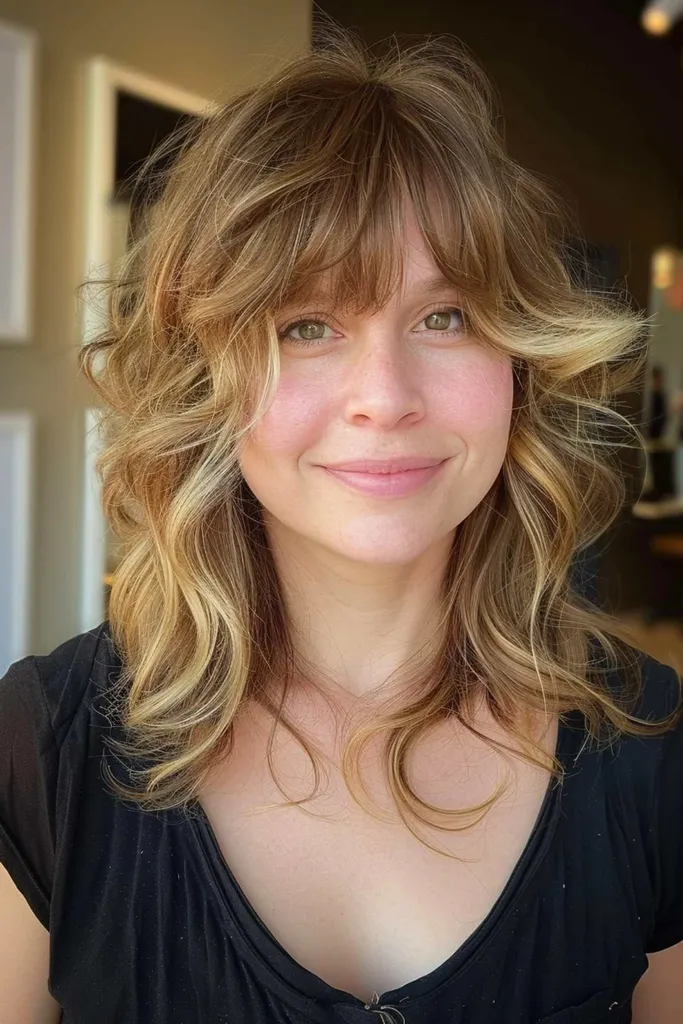 Shaggy Sahag kroj z neravnimi plastmi za drzen oster slog.' title=