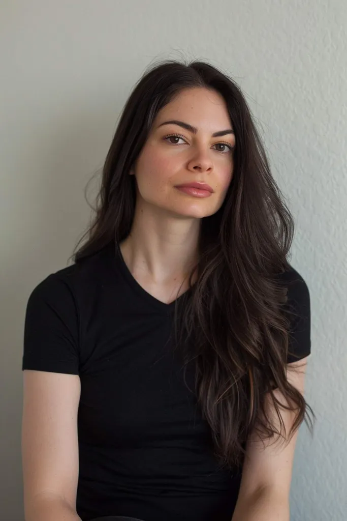 Dolg Sahag prirezek z voluminoznimi plastmi za goste lase.' title=