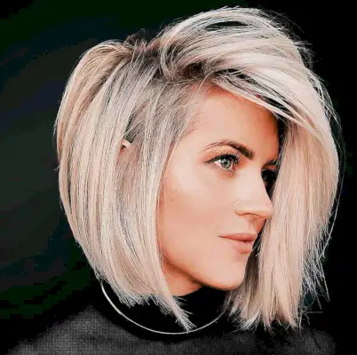 Deeply Side-Parted Bob with Volume