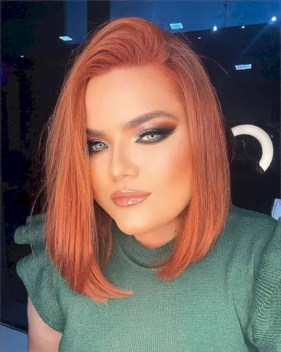 Deep Side Part for Round Faces