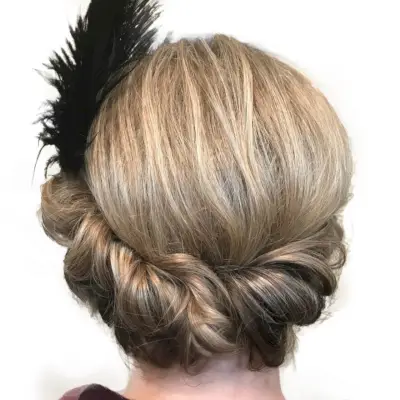 Elegant 20s Updo hairstyle