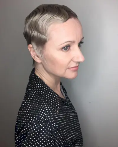 Glamorous Finger Waves On Short Hair