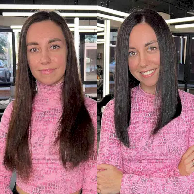 Sleek Extra Long Angled Bob Cut for Big Foreheads