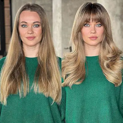 Face-Framing Fringe for Big Foreheads