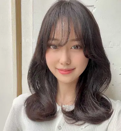 See-Through Bangs for Mid-Length Hair