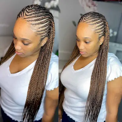 Trendy Cornrows for African-American Women