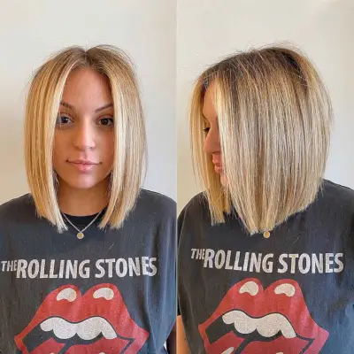 Chic Long Bob with a Middle Part