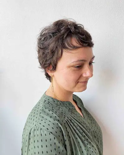 Messy Pixie Cut with Fringe