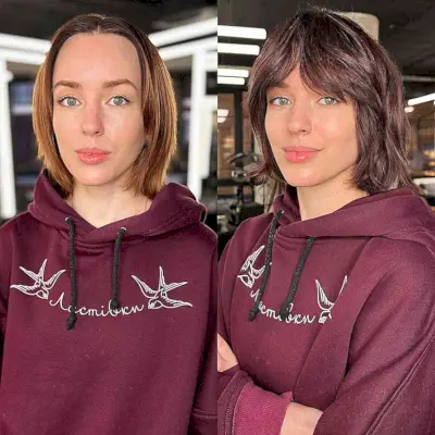 Thick Fringe on Short Hair for Large Foreheads