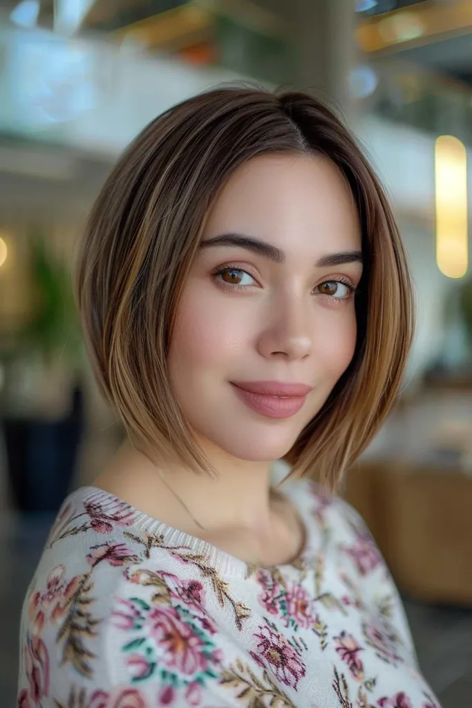 Elegancka fryzura typu krótki bob dla nauczycieli' title=