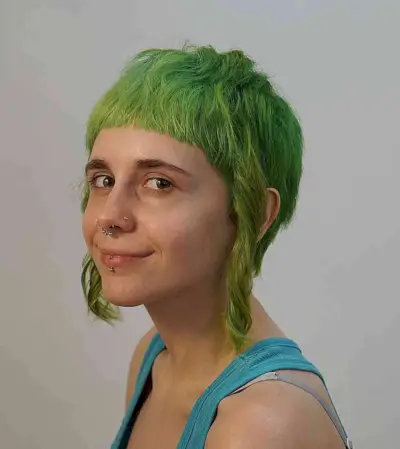 Short Elfcore Cut with Mini Bangs Alternative Hair