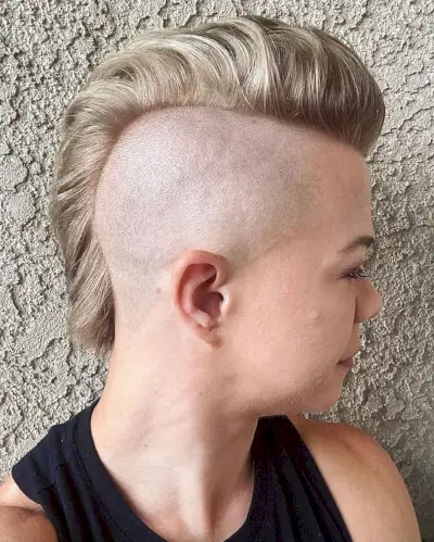 Long Mohawk with Shaved Sides