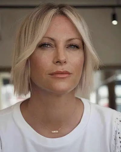 Barbie Blonde Neck-Length Bob Cut for Ladies Aged 30