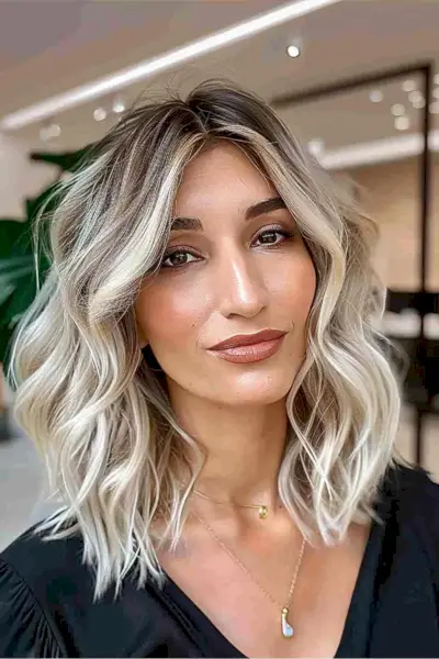 Mid-Length Haircut for Women Over 30