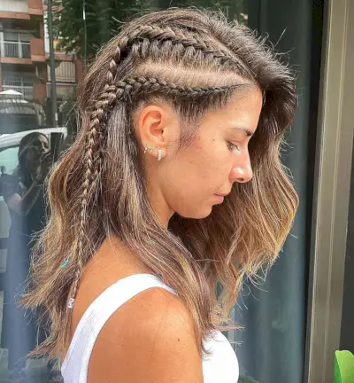 Medium Layers with Small Braids for Cheerleaders