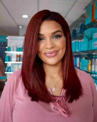 Winter Copper Red Velvet Hair Color