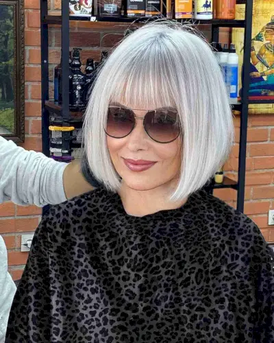 Winter-Inspired Short Icy Platinum Blonde Hair