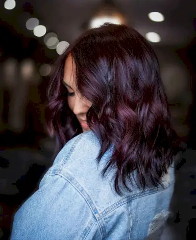 Dark cherry hair color