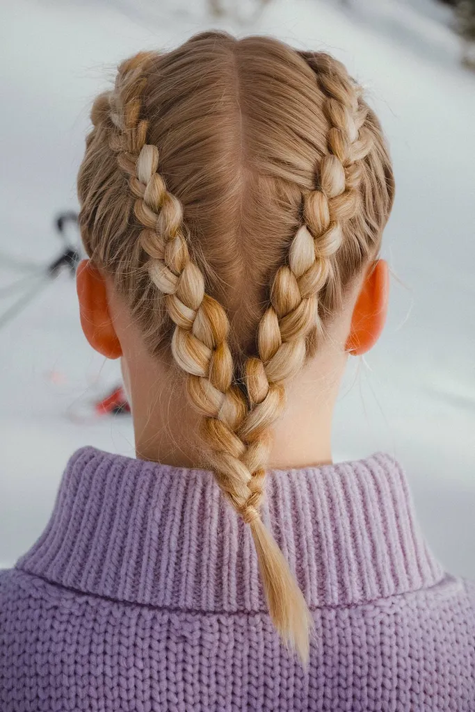 תסרוקת סקי לשיער דק' title=