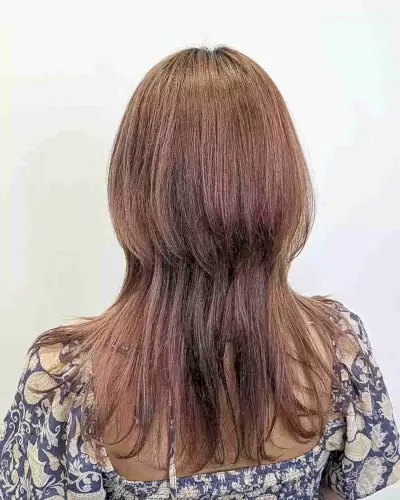 Mid-Length Wispy Jellyfish Cut with Disconnected Layers