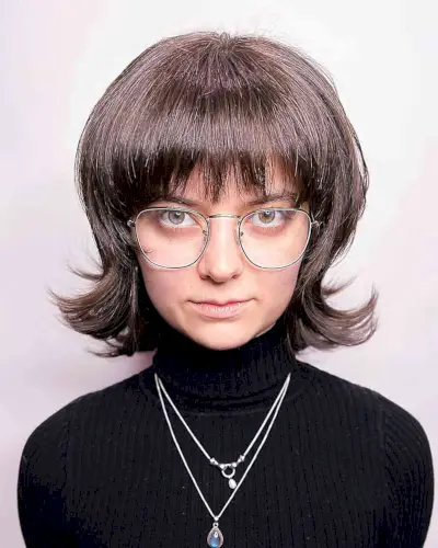 Short Bouncy Jellyfish Bob with Choppy Bangs