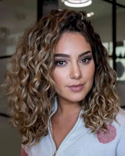 Side-Swept Curls