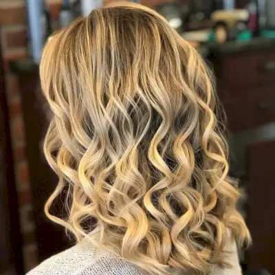 Swirly Blonde Hair