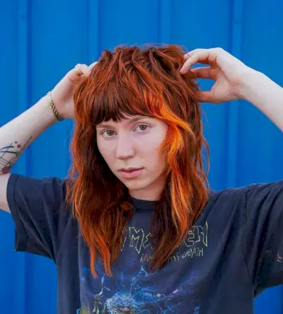 Coolest Razor-Cut Shaggy Mullet