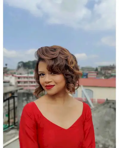 Waves, Layers and Curls on Short Hair