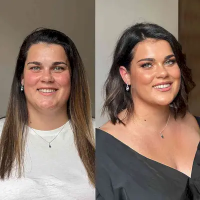 Professional Side-Parted Shoulder-Length Straight Cut