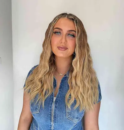 Middle-Parted Long Beachy Waves for a Festival