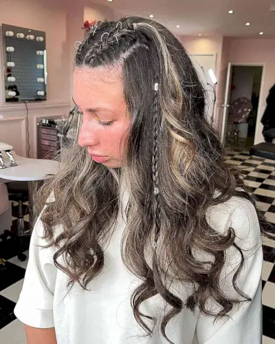 Festival Top Braids and Long-Length Voluminous Waves