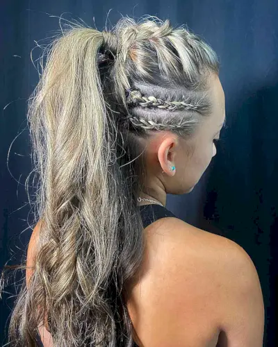 Festival Sparta Braided Ponytail for Long Tresses