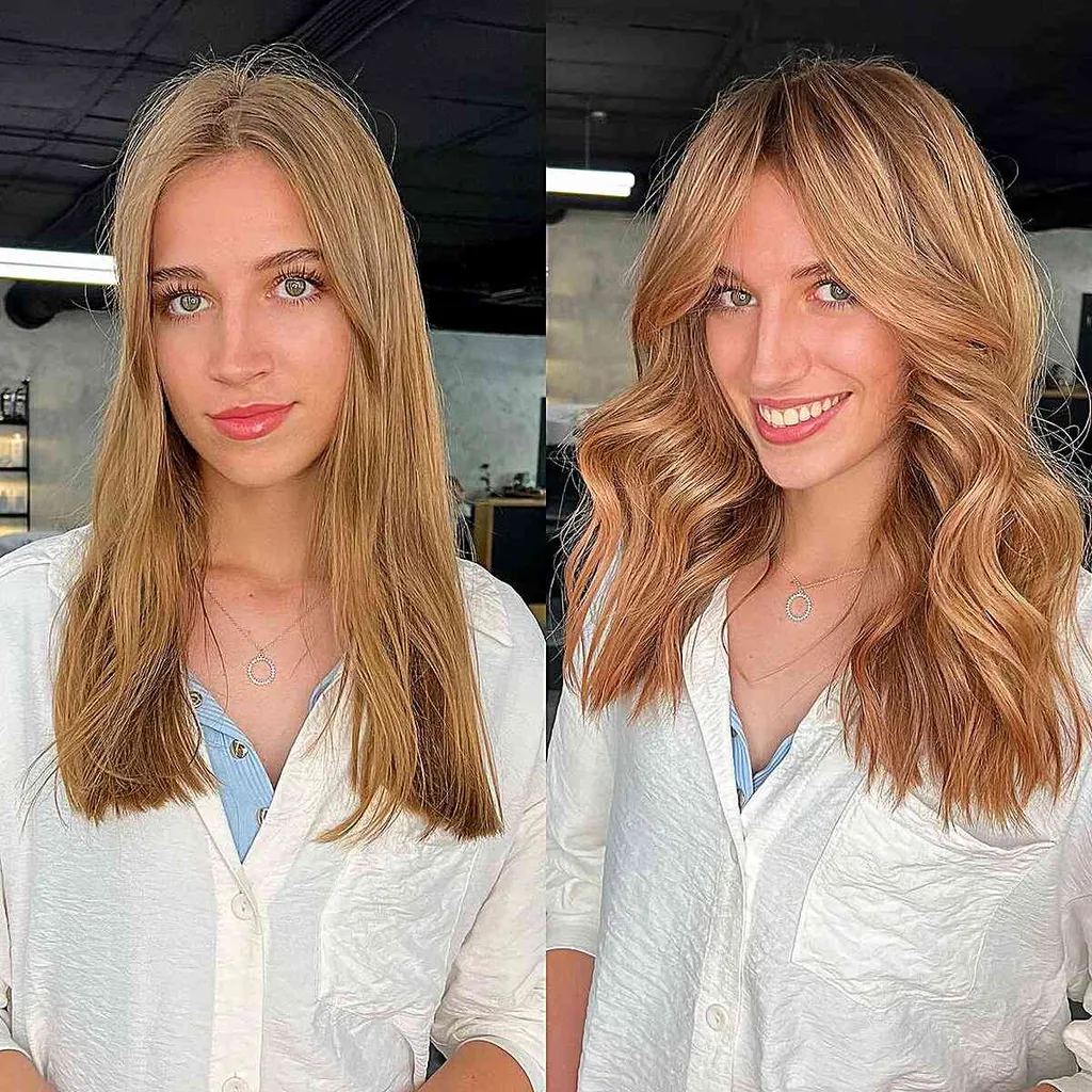 Volumni srednje dolgih las za dolge obraze' title=