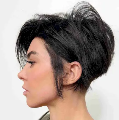 Undone Bixie with a Side Part