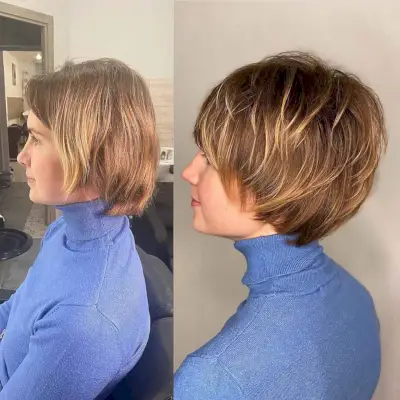 Bixie Haircut with Wispy Layers