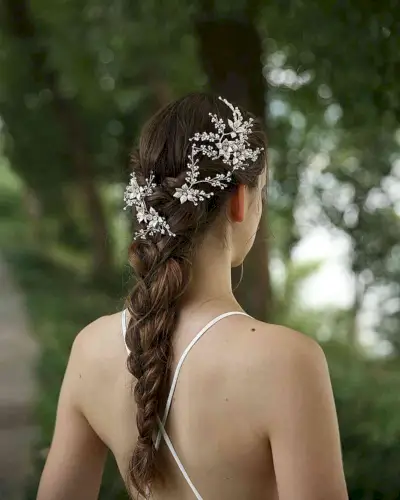 Low Boho Ponytail Braid for Long Medieval Tresses